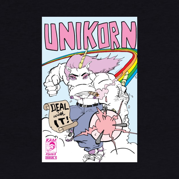 Kam Komcis: Unikorn #1 cover by Kam Komics 